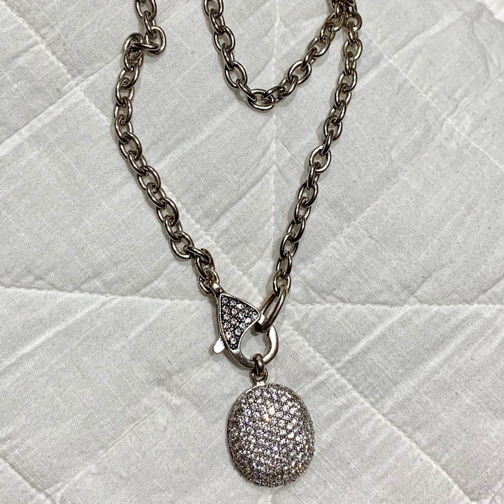 Sterling cz pendant